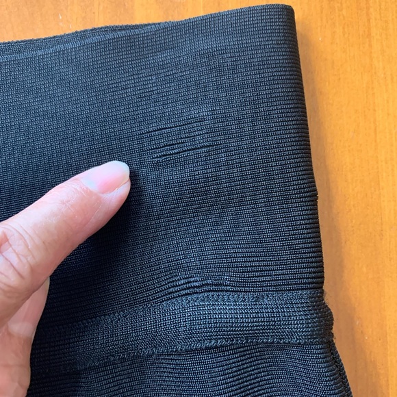 NWOT Bebe Bodycon High Waisted Jet Black Skirt Size M - Picture 8 of 10